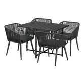 Living Fusion 4 Seater Collins Outdoor Dining Table &amp; Chair Set