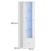 Living Fusion Colorado LED Display Cabinet