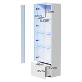 Living Fusion Colorado LED Display Cabinet