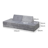 Living Fusion 4 Piece Kids' Brooklyn Modular Play Sofa Set