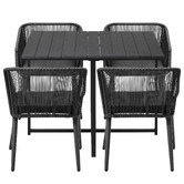 Living Fusion 4 Seater Collins Outdoor Dining Table &amp; Chair Set