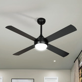 Living Fusion Hodson 132cm AC Ceiling Fan with LED Light &amp; Remote Control