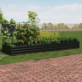 Living Fusion Albert Galvanised Steel Raised Garden Beds