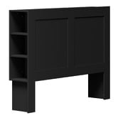 Living Fusion Black Jephson Bedhead with Shelves