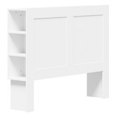 Living Fusion White Jephson Bedhead with Shelves