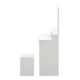 Living Fusion 2 Piece Livia LED Dressing Table &amp; Stool Set