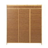 Living Fusion Weber 3 Door Bamboo Shoe Cabinet