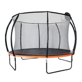 Living Fusion Farrell Trampoline with Safety Net &amp; Basketball Board