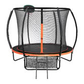 Living Fusion Farrell Trampoline with Safety Net &amp; Basketball Board
