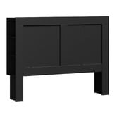 Living Fusion Black Jephson Bedhead with Shelves