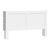 Living Fusion White Jephson Bedhead with Shelves