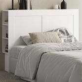 Living Fusion White Jephson Bedhead with Shelves
