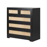 Living Fusion Holly Rattan 5 Drawer Chest