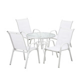 Living Fusion 4 Seater Mirabella Round Outdoor Dining Set