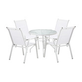 Living Fusion 4 Seater Mirabella Round Outdoor Dining Set