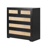 Living Fusion Holly Rattan 5 Drawer Chest