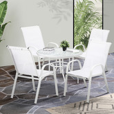 Living Fusion 4 Seater Mirabella Round Outdoor Dining Set
