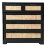 Living Fusion Holly Rattan 5 Drawer Chest