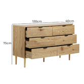 Living Fusion Hopkins 6 Drawer Chest