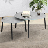 Living Fusion 2 Piece Grey Eliana Outdoor Coffee Table Set
