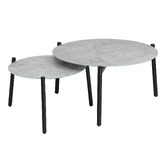 Living Fusion 2 Piece Grey Eliana Outdoor Coffee Table Set