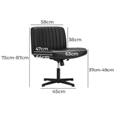 Living Fusion Vernon Faux Leather Office Chair