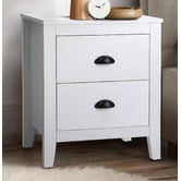 Living Fusion Kaitlin 2 Drawer Bedside Table