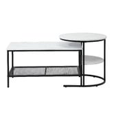 Living Fusion 2 Piece Adrian Nesting Coffee Table Set