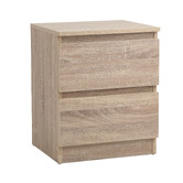 Living Fusion Fynch 2 Drawer Bedside Table