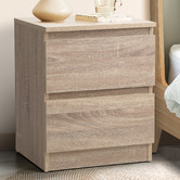 Living Fusion Fynch 2 Drawer Bedside Table