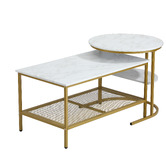 Living Fusion 2 Piece Adrian Nesting Coffee Table Set