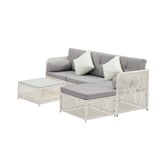 Living Fusion 4 Seater Edwards Outdoor Lounge &amp; Table Set