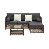 Living Fusion 4 Seater Edwards Outdoor Lounge &amp; Table Set