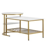 Living Fusion 2 Piece Adrian Nesting Coffee Table Set