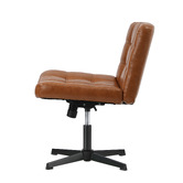 Living Fusion Heidi Faux Leather Armless Office Chair