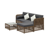 Living Fusion 4 Seater Edwards Outdoor Lounge &amp; Table Set