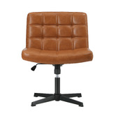 Living Fusion Heidi Faux Leather Armless Office Chair