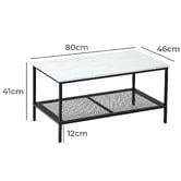 Living Fusion 2 Piece Adrian Nesting Coffee Table Set