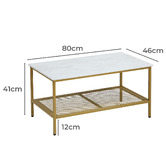 Living Fusion 2 Piece Adrian Nesting Coffee Table Set