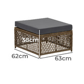 Living Fusion 4 Seater Edwards Outdoor Lounge &amp; Table Set