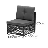Living Fusion 4 Seater Edwards Outdoor Lounge &amp; Table Set