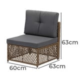 Living Fusion 4 Seater Edwards Outdoor Lounge &amp; Table Set