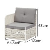 Living Fusion 4 Seater Edwards Outdoor Lounge &amp; Table Set