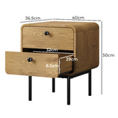 Living Fusion Ashbourne 2 Drawer Bedside Table