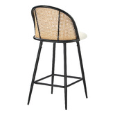 Living Fusion 66cm Lucian Boucle Bar Stools