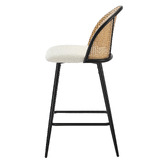 Living Fusion 66cm Lucian Boucle Bar Stools