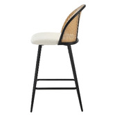 Living Fusion 66cm Lucian Boucle Bar Stools