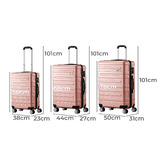 Living Fusion 3 Piece Dryden Lightweight Suitcase Set
