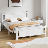 Living Fusion Clara Pine Wood Bed Frame