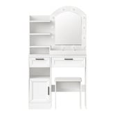 Living Fusion 2 Piece Diana LED Dressing Table &amp; Stool Set